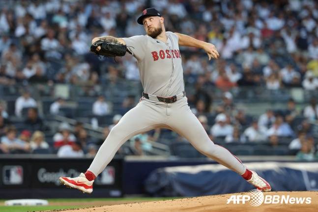 보스턴의 개럿 크로셰. /AFPBBNews=뉴스1