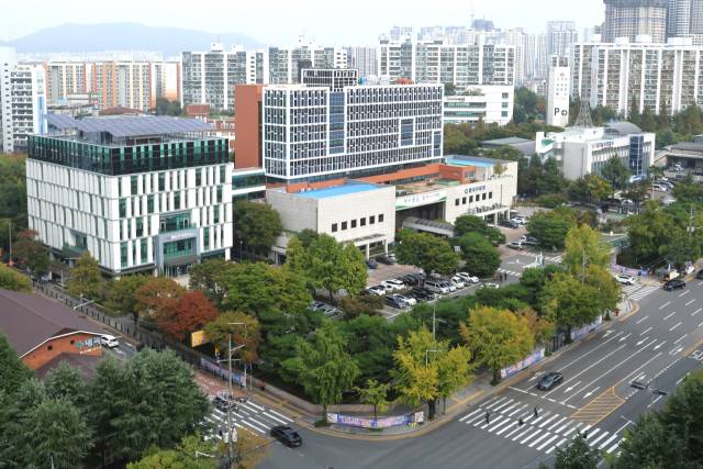 달서구청 전경.
