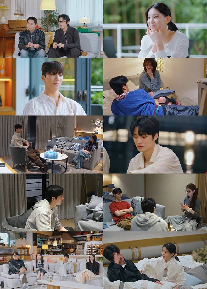 ‘환승연애4’ 최윤녕♥성백현 박현지♥조유식 (사진=티빙)