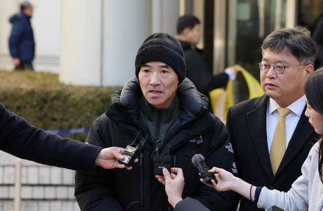 서해 피격 공무원 유가족 이래진 씨. 공동취재단