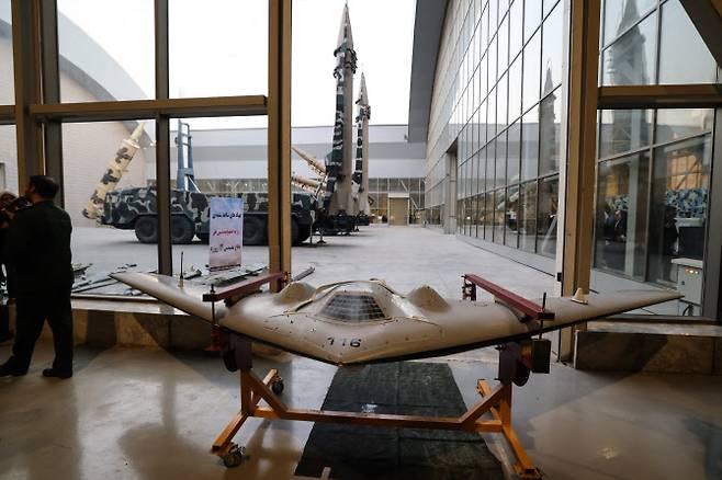 이란 샤헤드-161 드론. (사진=AFP)