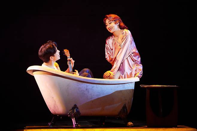 '보니 앤 클라이드'의 '보니' 이봄소리(오른쪽)와 '클라이드' 윤현민 배우. /쇼노트