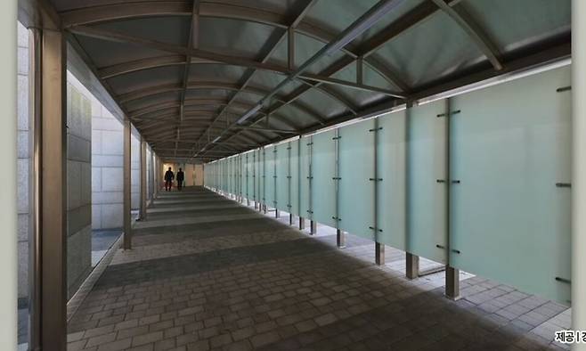 용산 대통령실에 설치된 비밀통로 모습. 강훈식 대통령 비서실장 제공