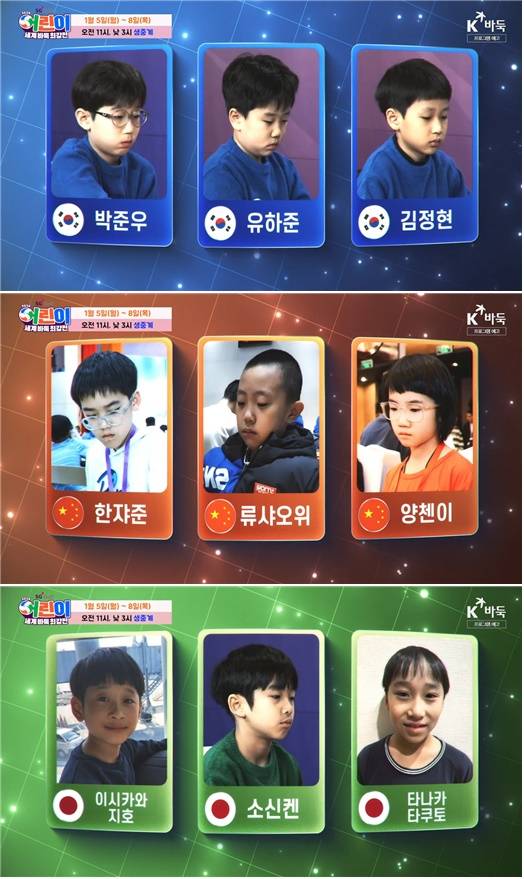 ‘2026 SG골프 어린이 세계 바둑 최강전’ 출전 선수. K바둑 제공
