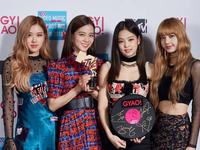 블랙핑크 MTV 비디오뮤직 어워드 수상. MTV 제공