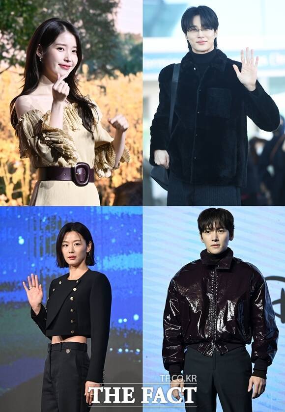 배우 아이유와 변우석, 지창욱과 전지현(왼쪽 위부터 시계방향)이 2026년 로맨스 드라마로 시청자들과 만난다. /더팩트 DB