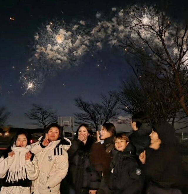 전 축구선수 이동국 가족./ SNS