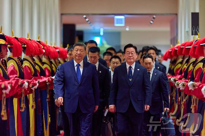 이재명 대통령과 시진핑 중국 국가주석. (대통령실 제공. 재판매 및 DB 금지) 2025.11.2/뉴스1 ⓒ News1 이재명 기자