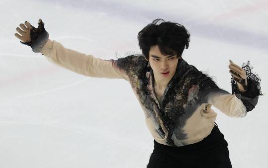 경기 펼치는 차준환. 사진[연합뉴스]