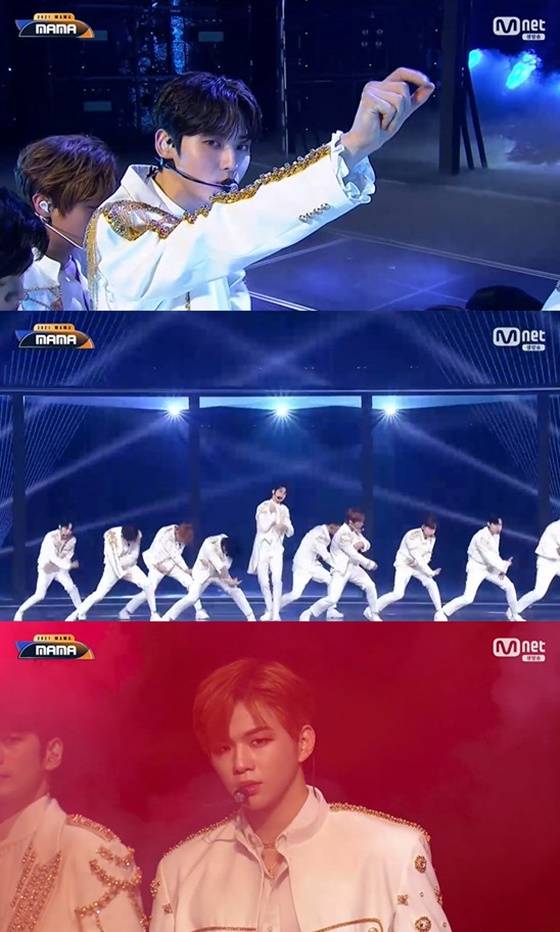 /사진=엠넷 '2021 MAMA' 방송 캡처