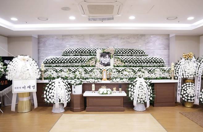 배우 안성기의 빈소가 5일 서울 서초구 서울성모병원 장례식장에 마련됐다. 사진공동취재단