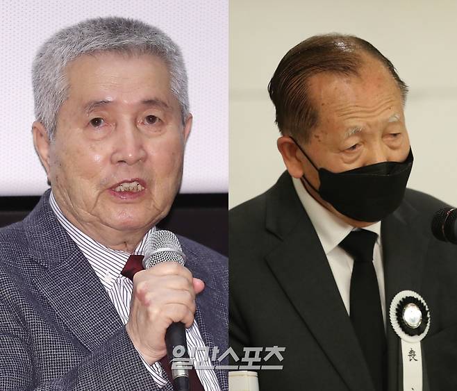 임권택 감독과 김동호 전 부산국제영화제 집행위원장. 사진출처=IS DB