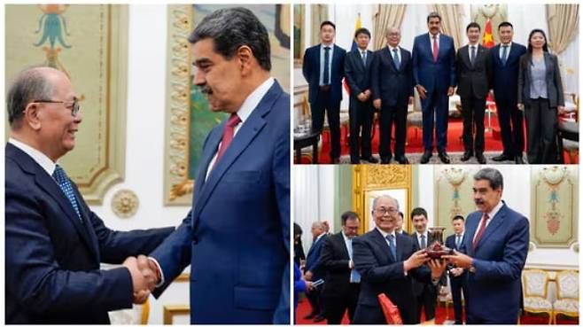 3일(현지시간) 니콜라스 마두로 베네수엘라 대통령은 미군에 의해 체포되기 직전 시진핑 중국 국가주석의 특사를 만났다. 자료=마두로 텔레그램