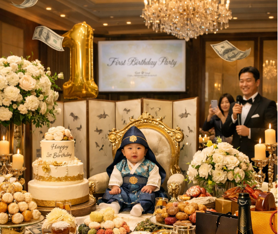 저출산에 스몰 럭셔리 트렌드가 겹치며 수백만원이 넘는 특급 호텔 돌잔치가 인기를 끌고 있는 것으로 나타났다. (사진=챗GPT)