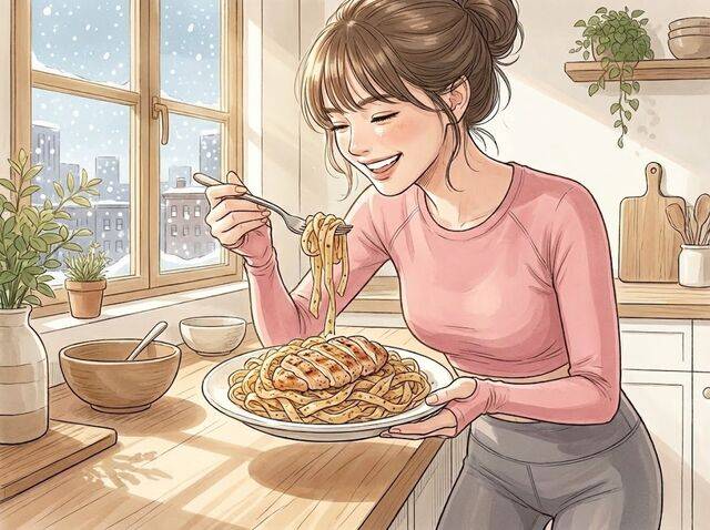 밀가루가 아닌 다양한 면이 식단 관리에 도움을 줄 수 있다. 사진은 기사의 내용을 바탕으로 생성함. Chat GPT