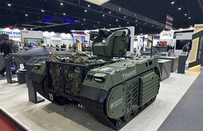 우크라이나와 태국에서 전투 경험을 가진 밀렘 로보틱스의 테미스 UGV. 출처 밀렘로보틱스