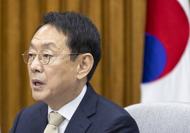 김도읍 국민의힘 의원이 지난해 12월19일 국회에서 열린 원내대책회의에서 발언하고 있다. ⓒ 연합뉴스