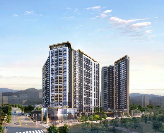 힐스테이트 물금센트럴 투시도. 분양사 제공