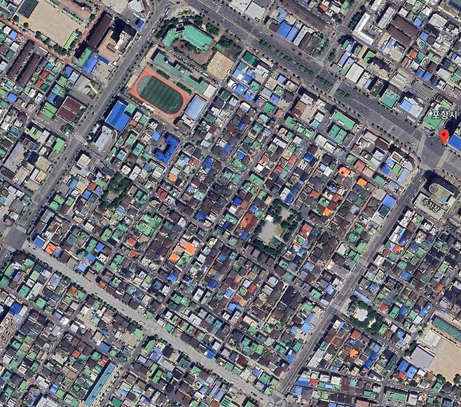 ▲ 포항 상도2지구 모습. 포항 상도2지구 재개발 추진준비위원회 제공