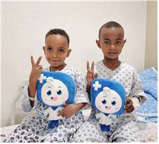 부천세종병원에서 의료나눔을 통해 치료받고 건강을 되찾은 에티오피아 국적 선천성 심장병 환아들의 모습. 부천세종병원 제공