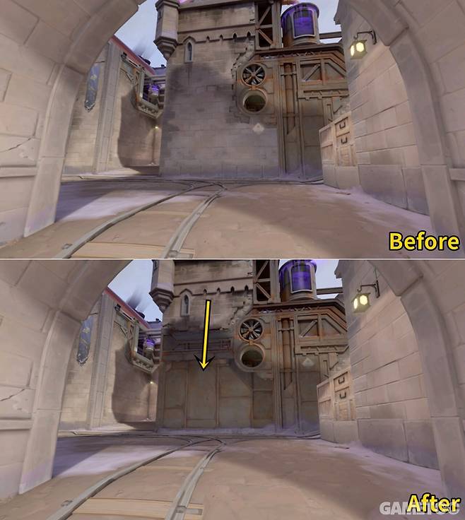 출시 때부터 말이 많았던 A 메인 정면 월샷 포인트가 막힌다 (사진= 라이엇게임즈 제공)