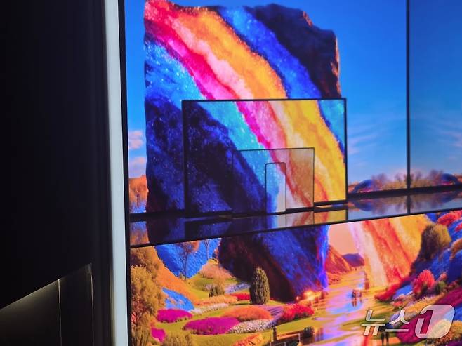 삼성디스플레이의 CES 2026 전시장 입구 모습 2026.1.6/뉴스1 ⓒ News1 박기호 기자