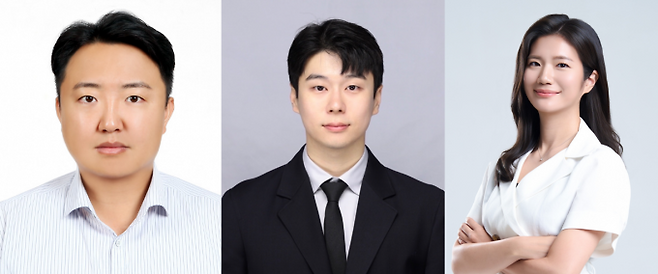 (왼쪽부터) D임성훈, 박대희, 목지수 교수. DGIST 제공