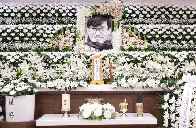 5일 서울 서초구 서울성모병원 장례식장에 배우 안성기의 빈소가 마련돼 있다. 사진공동취재단