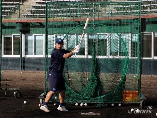 오영수의 타격폼. 사진=NC 제공