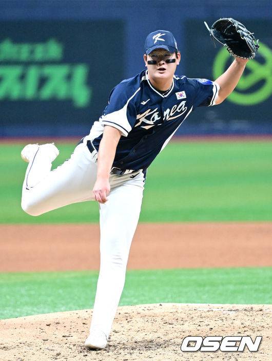 [OSEN=최규한 기자] 야구 대표팀 김서현. 2025.11.09 / dreamer@osen.co.kr