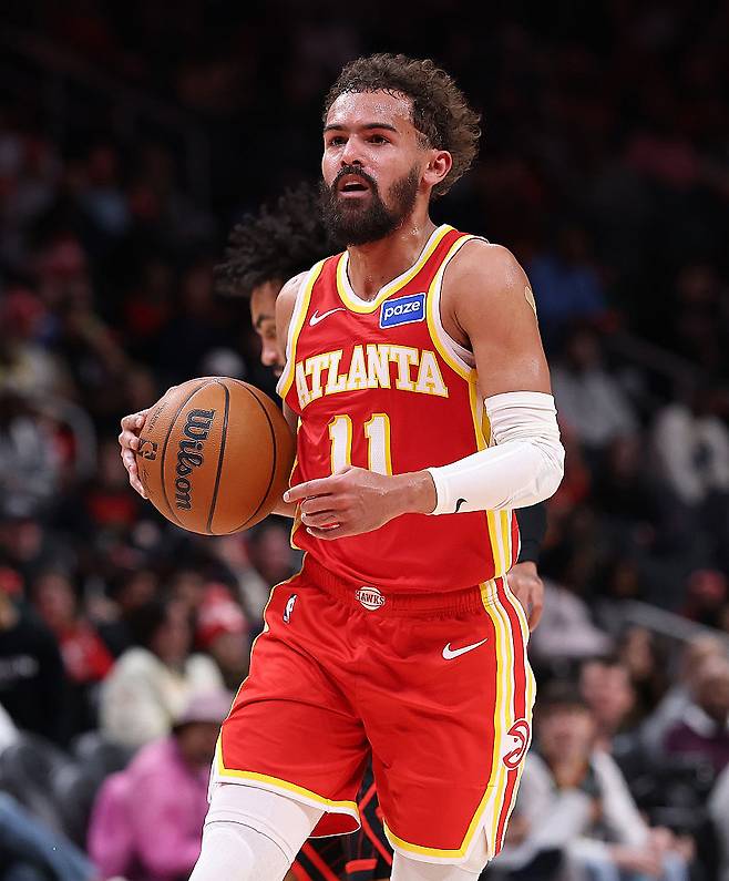 애틀랜타 트레이 영이 지난달 시카고 불스전에서 드리블하고 있다. Getty Images코리아