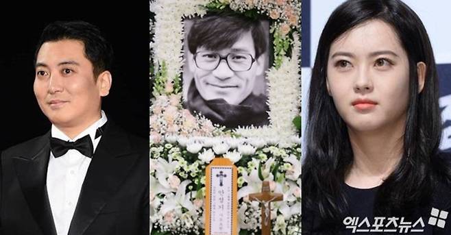 (왼쪽부터) 엑스포츠뉴스DB 박명훈/사진공동취재단 고 안성기 빈소/엑스포츠뉴스DB 고아라