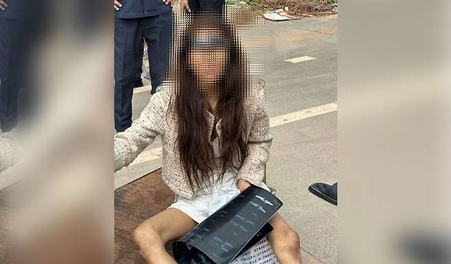 캄보디아에서 노숙자로 발견된 중국인 여성 인플루언서 [크메르타임스 홈페이지 캡처. 재판매 및 DB 금지]