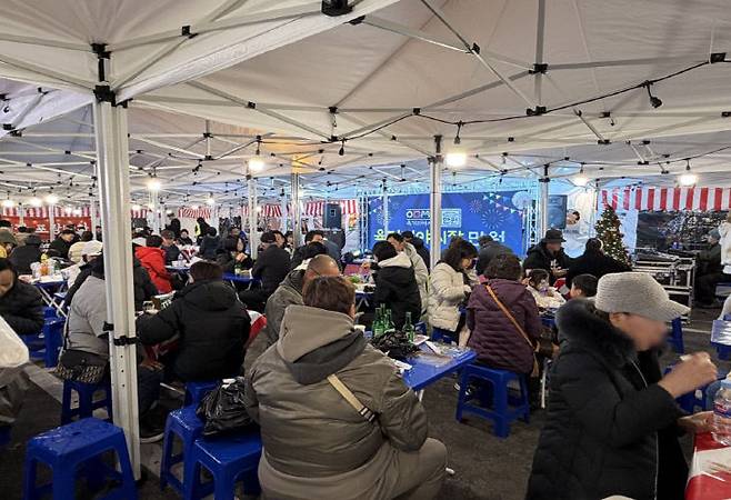 육거리야시장 전경