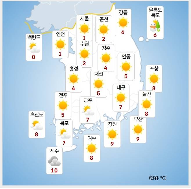 기상청= 오늘 오후 날씨