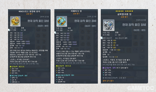 시드링을 제외한 나머지 부위는 해당 수준의 장비로 맞추면 된다 (사진=최은상 기자)