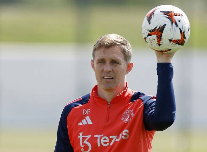 맨체스터 유나이티드 대런 플래처가 21라운드 번리전을 지휘할 예정이다. 사진은 맨유에서 코치로 활동하는 플래처. /사진=로이터