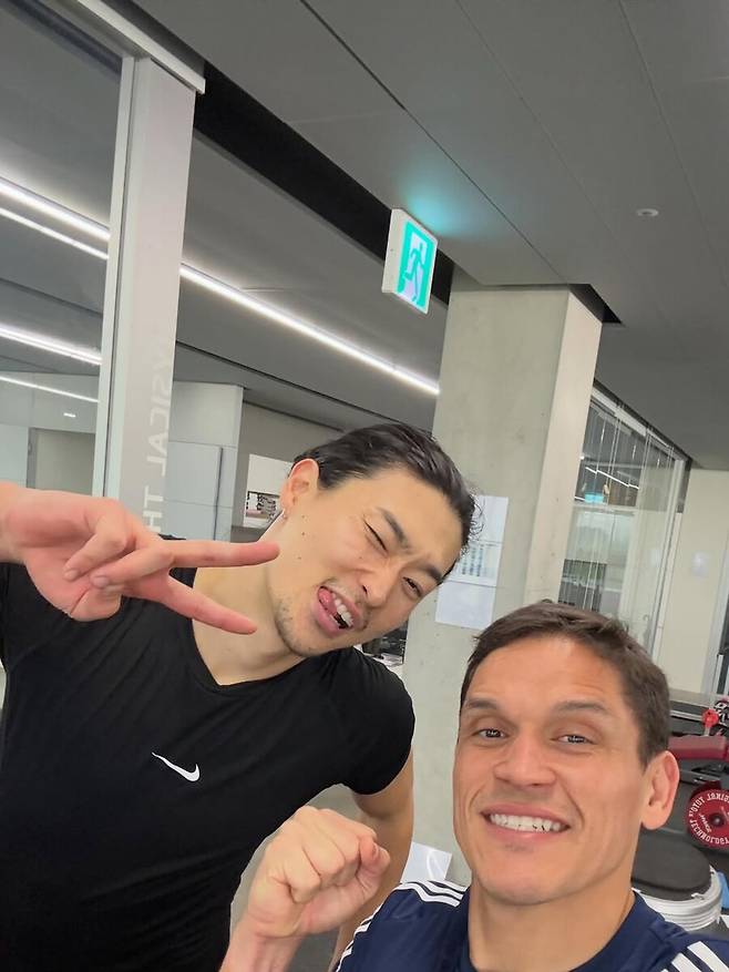 ▲ ⓒ지우반 올리베이라 피지컬 코치 SNS