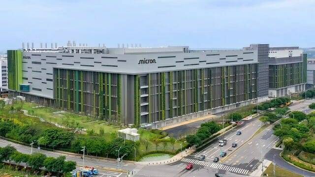 대만 타이중 소재 마이크론 반도체 생산 시설. (사진=마이크론)