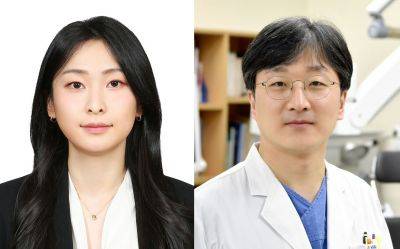 (왼쪽부터) 김채원 학생, 이동훈 교수.