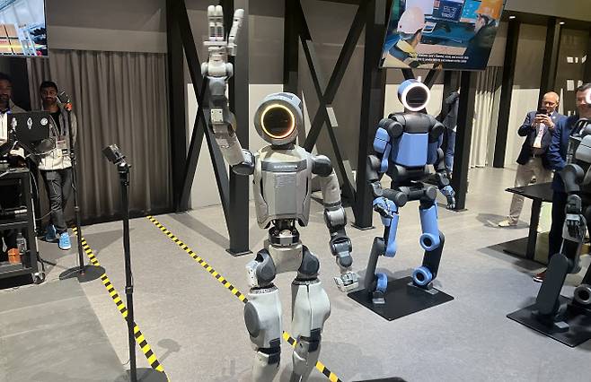 현대차가 CES 2026에서 선보인 이족보행 휴머노이드 로봇 ‘아틀라스’ (사진=이데일리 정병묵 기자)