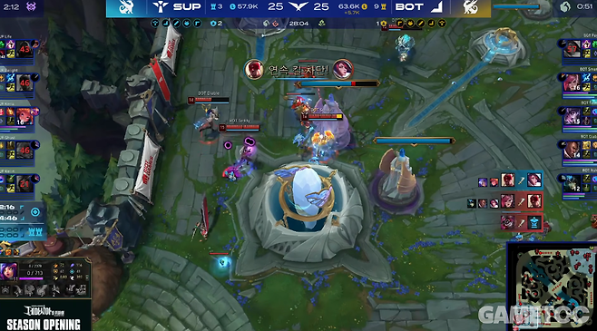 정말 피 터지게 싸운 2경기였다 (사진= LCK 공식 유튜브)