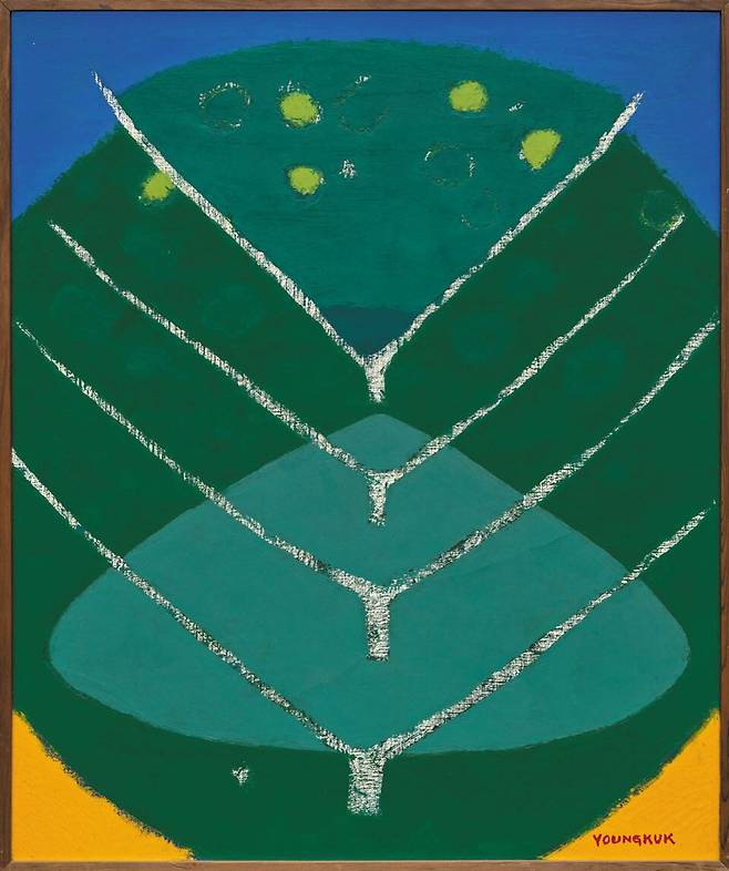 유영국, ‘Work’(1981). 캔버스에 유채, 73×61㎝. /서울시립미술관