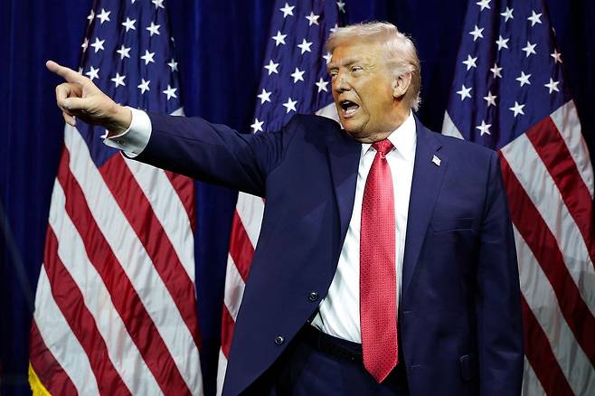 도널드 트럼프 미국 대통령. 로이터=연합뉴스
