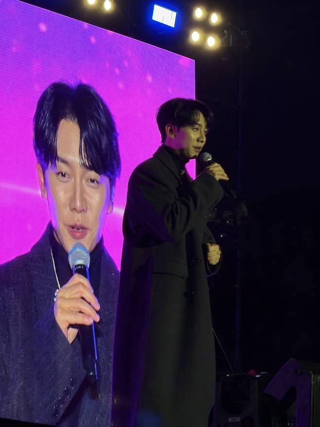 관객들과 소통하고 있는 가수 이승기 / 사진=권효정 여행+ 기자