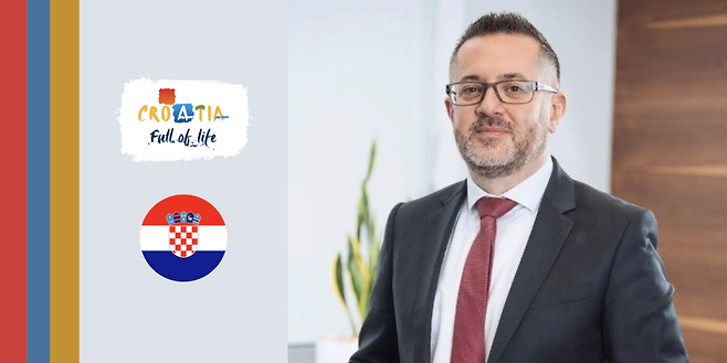 넥타이를 멘 크로아티아관광청 마르코 지사장. 사진제공|크로아티아관광청/CNTB