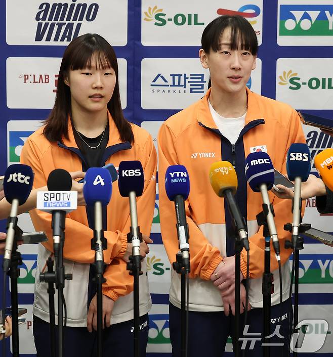 Badminton women's doubles Lee So-hee (right) and Baek Hana. 2025.12.22/News1 ⓒ News1 Reporter Oh Dae-il