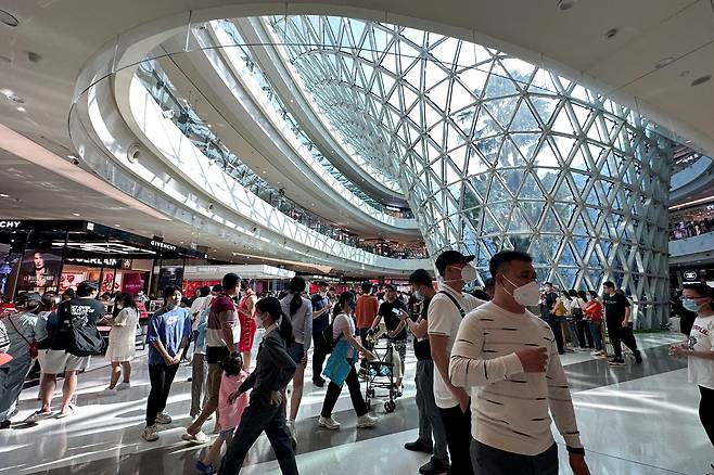 중국 하이난성 싼야의 싼야 국제 면세점. /연합뉴스