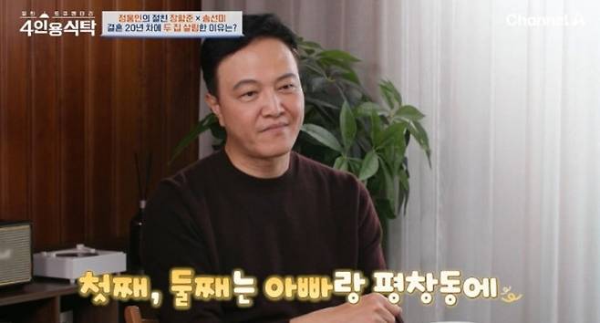 배우 정웅인. 채널A ‘절친 토큐멘터리-4인용 식탁’ 방송 화면 캡처