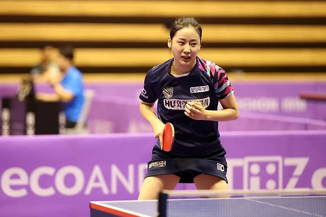 탁구 국가대표 1차 선발전에 나선 유시우 [대한탁구협회 제공. 재판매 및 DB 금지]